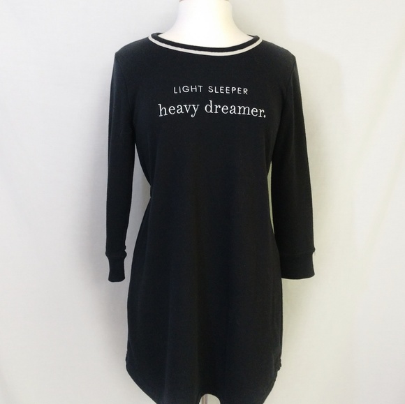 kate spade Other - Kate Spade Black & White Nightshirt sz L